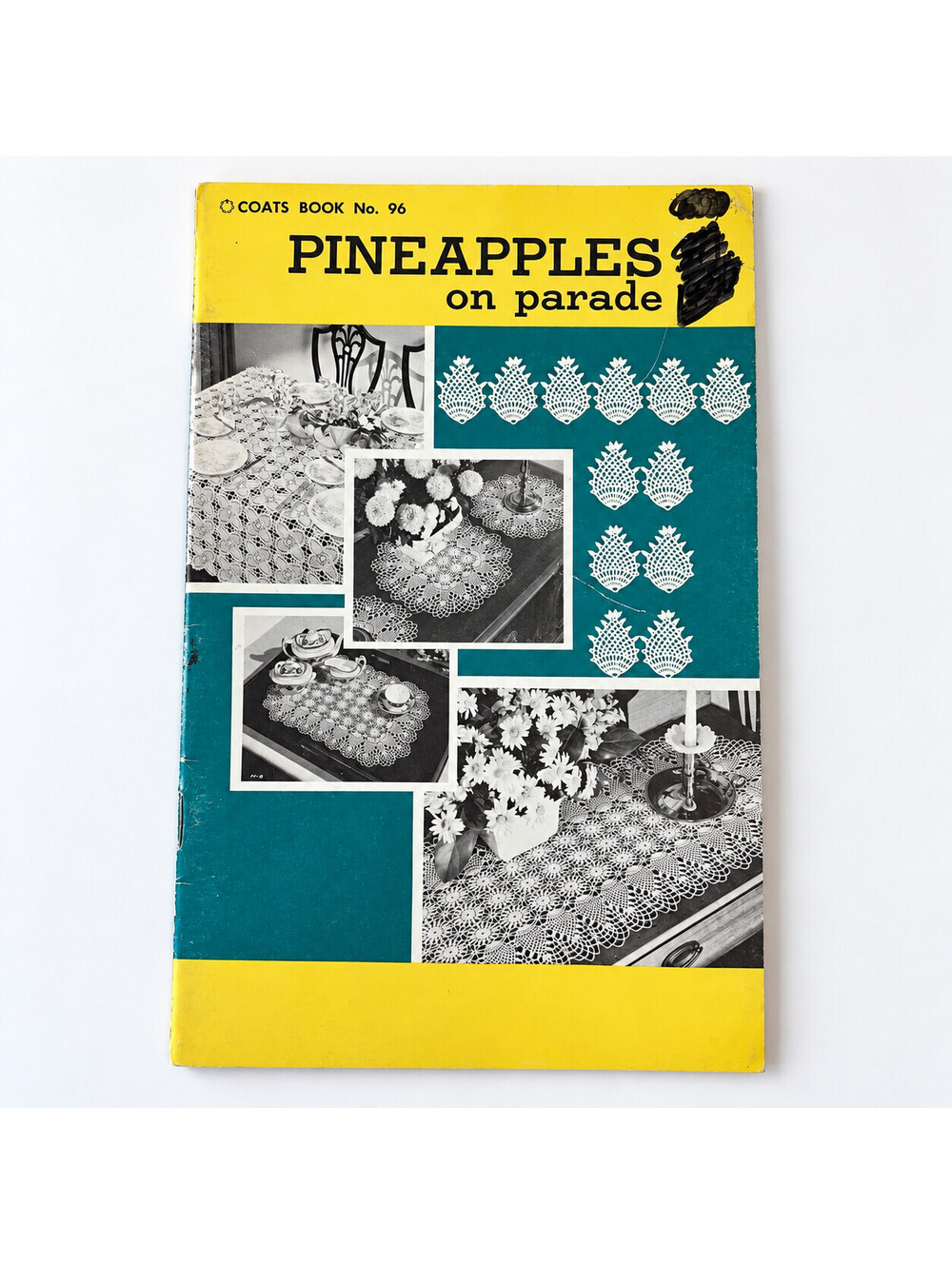 Vintage 1976 Coats Booklet No 96 Pineapples On Parade Crochet Patterns Doilies